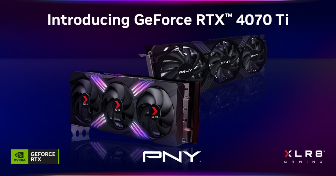 PNY GeForce RTX 4070 Ti VERTO featuring EPIC-X RBG™ and PNY GeForce RTX 4070 Ti VERTO