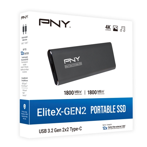 Elite-X USB 3.2 Gen 2x2 ポータブル SSD-PNY Japan