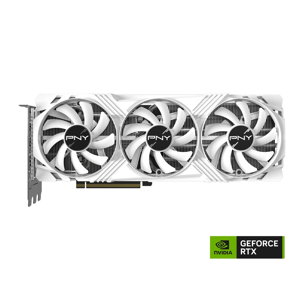 PNY GeForce RTX 4070 Ti Super 16GB VERTO LED トリプルファン (White edition)