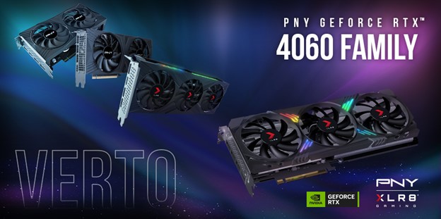 PNYがCOMPUTEX 2023にてVERTO™ GeForce RTX™ 4060ファミリーの