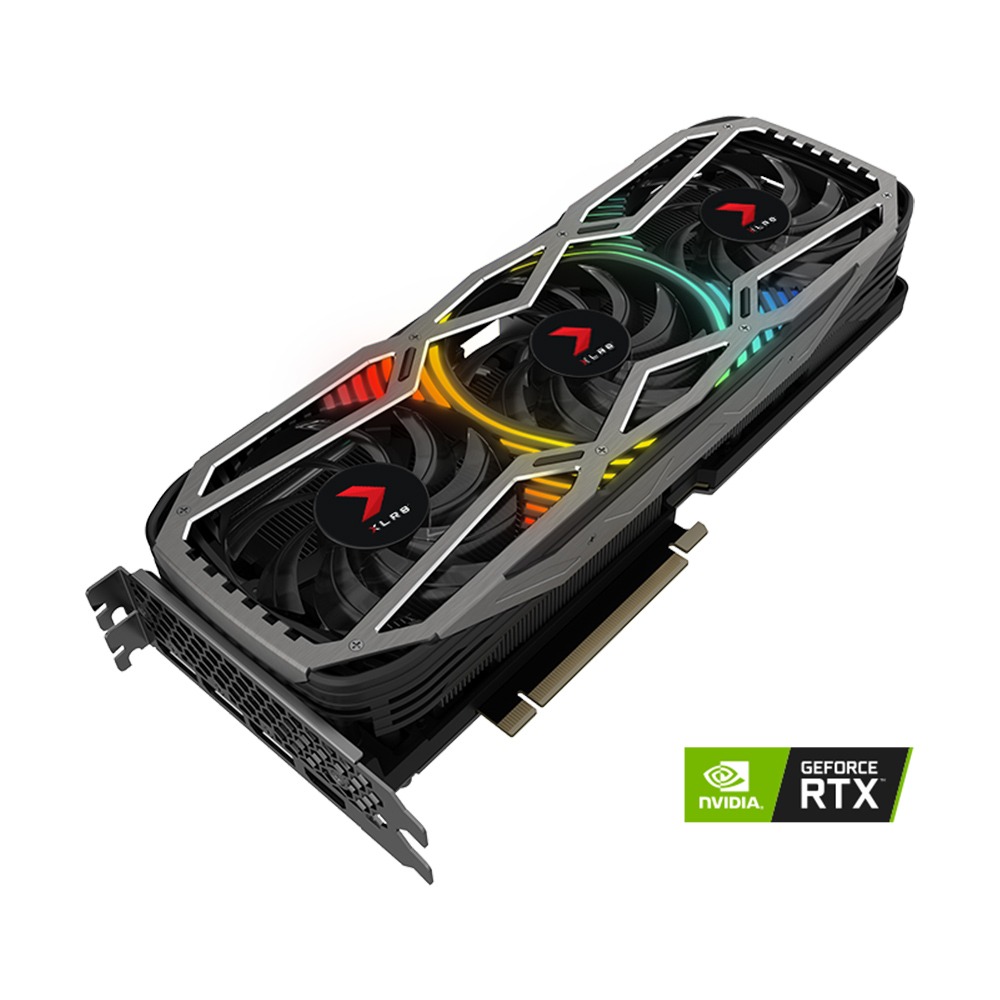 PNY GeForce RTX™ 3080 10GB  XLR8電競EPIC-X RGB™ 三風扇REVEL款